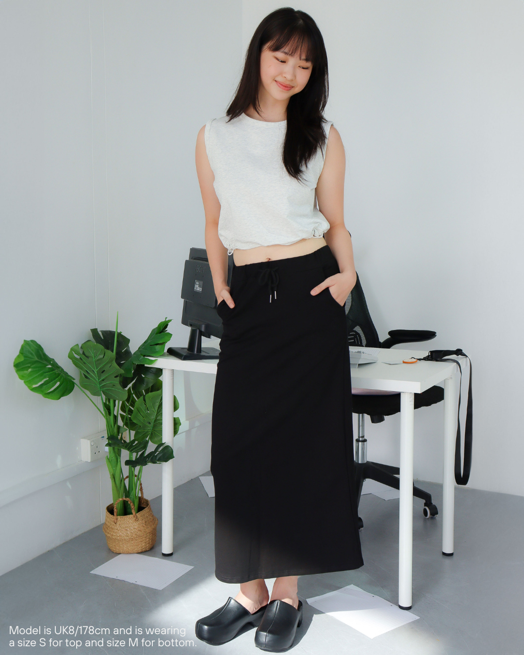Signature Maxi Skirt in Black - Women