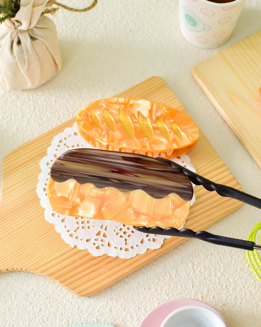 Chocolate Eclair Hair Claw Clip (Mega)