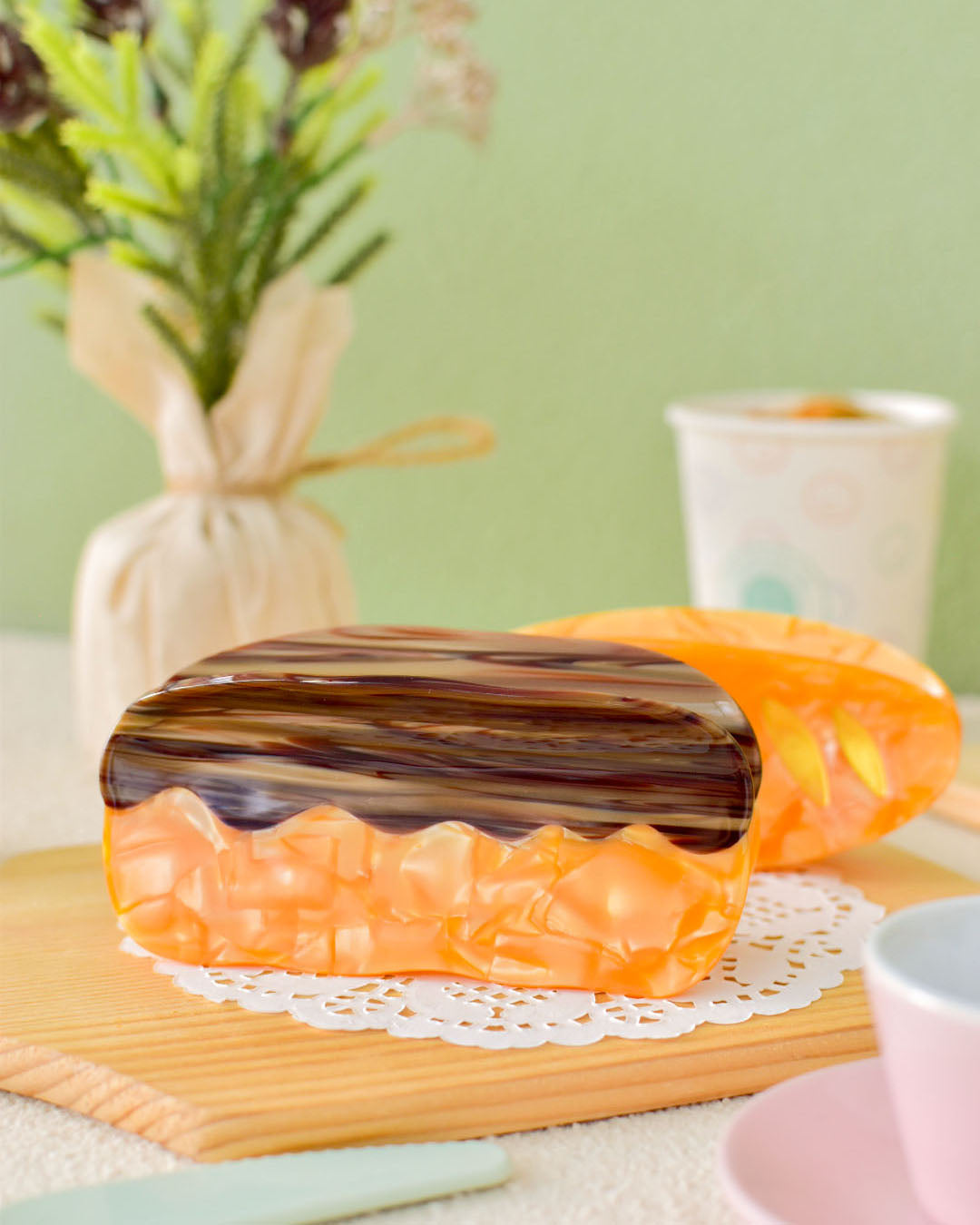 Chocolate Eclair Hair Claw Clip (Mega)