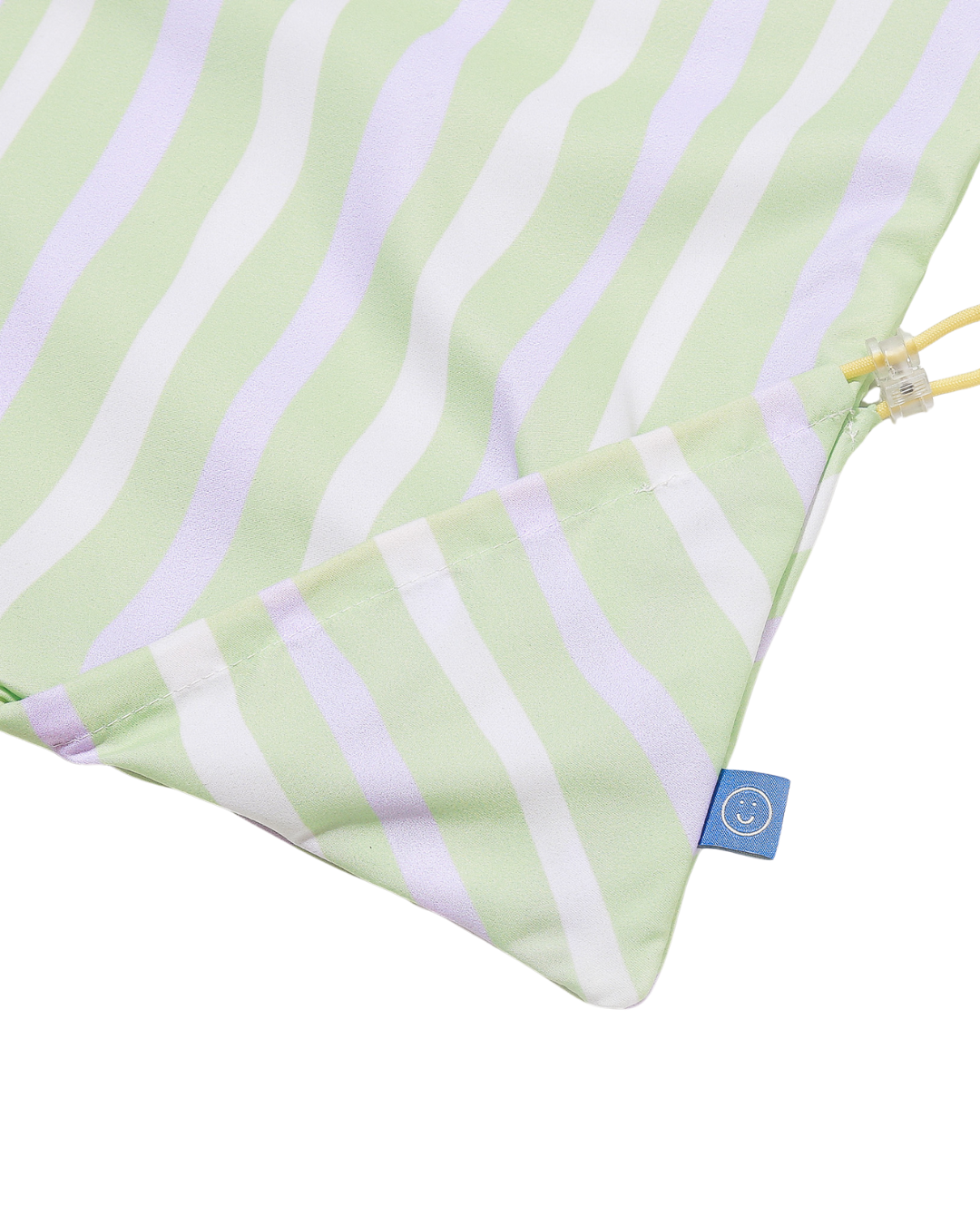 Green Striped Cornerstash Tote Bag