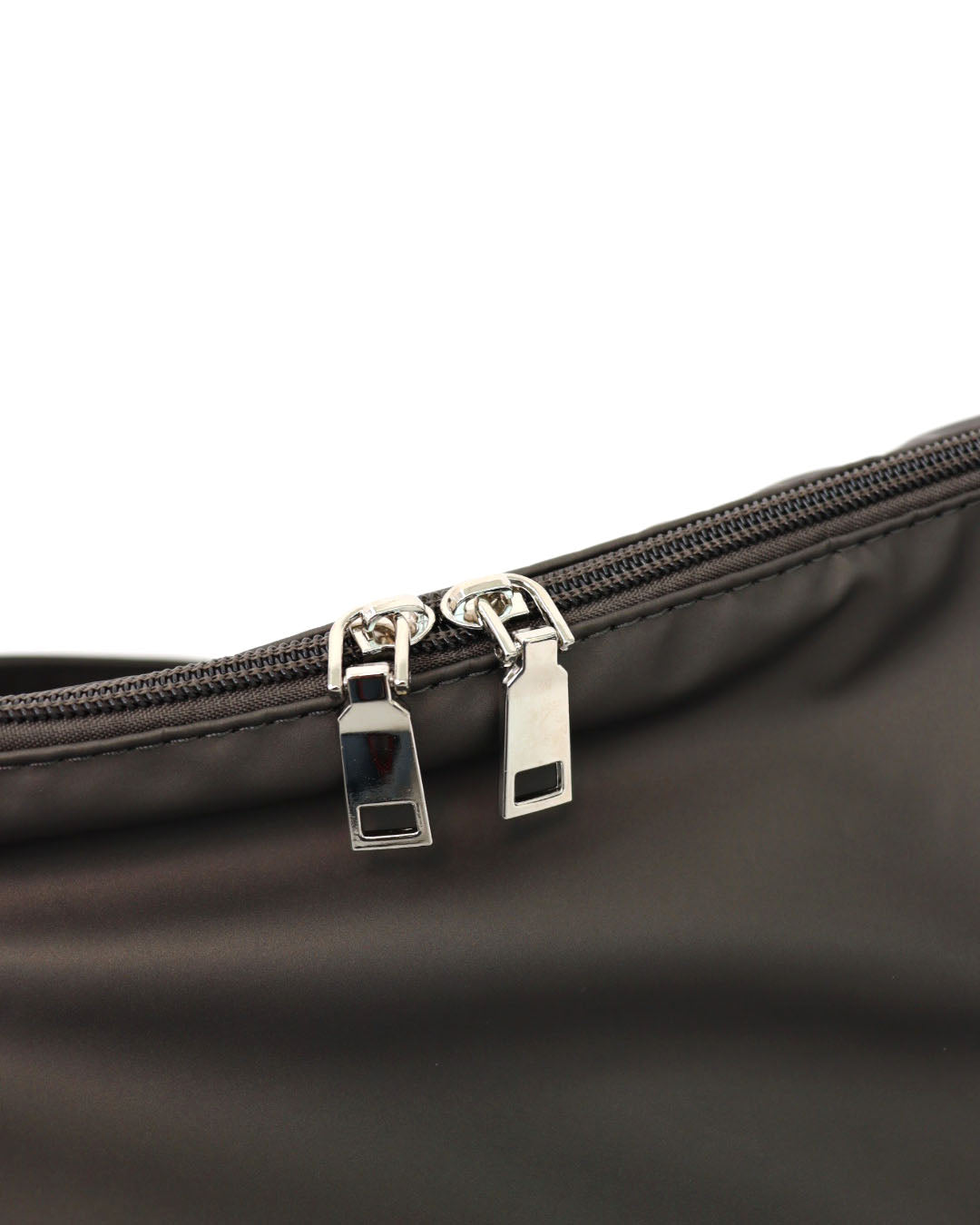 Signature ZZZ Bolster Sling/Shoulder Bag in Metallic Carbon