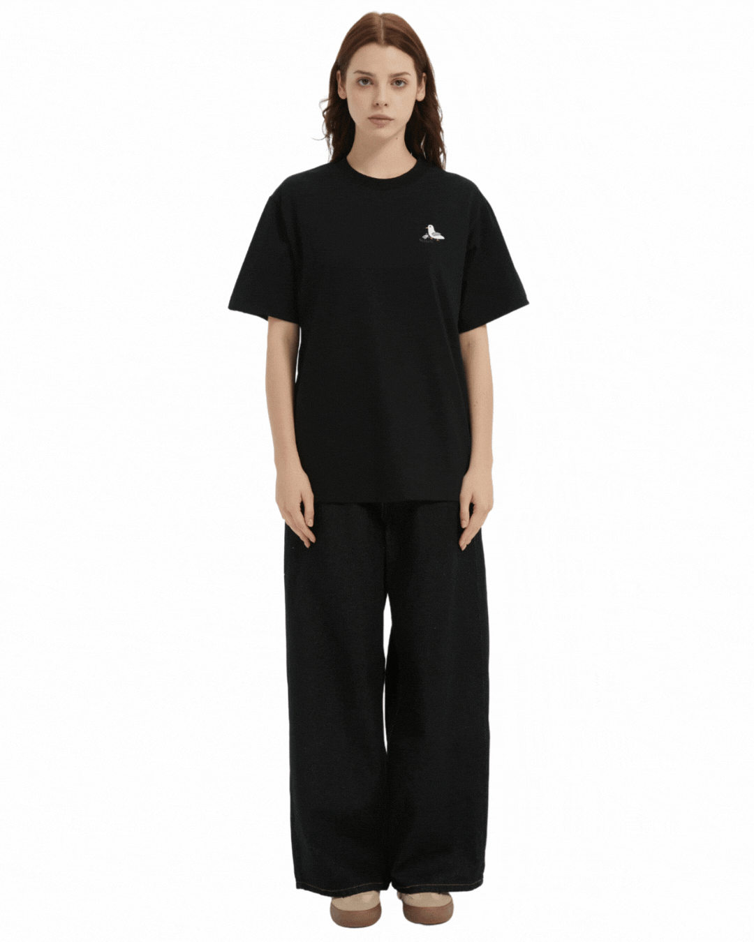 Kick Problem Embroidery Sorona® Cooling Tee in Black