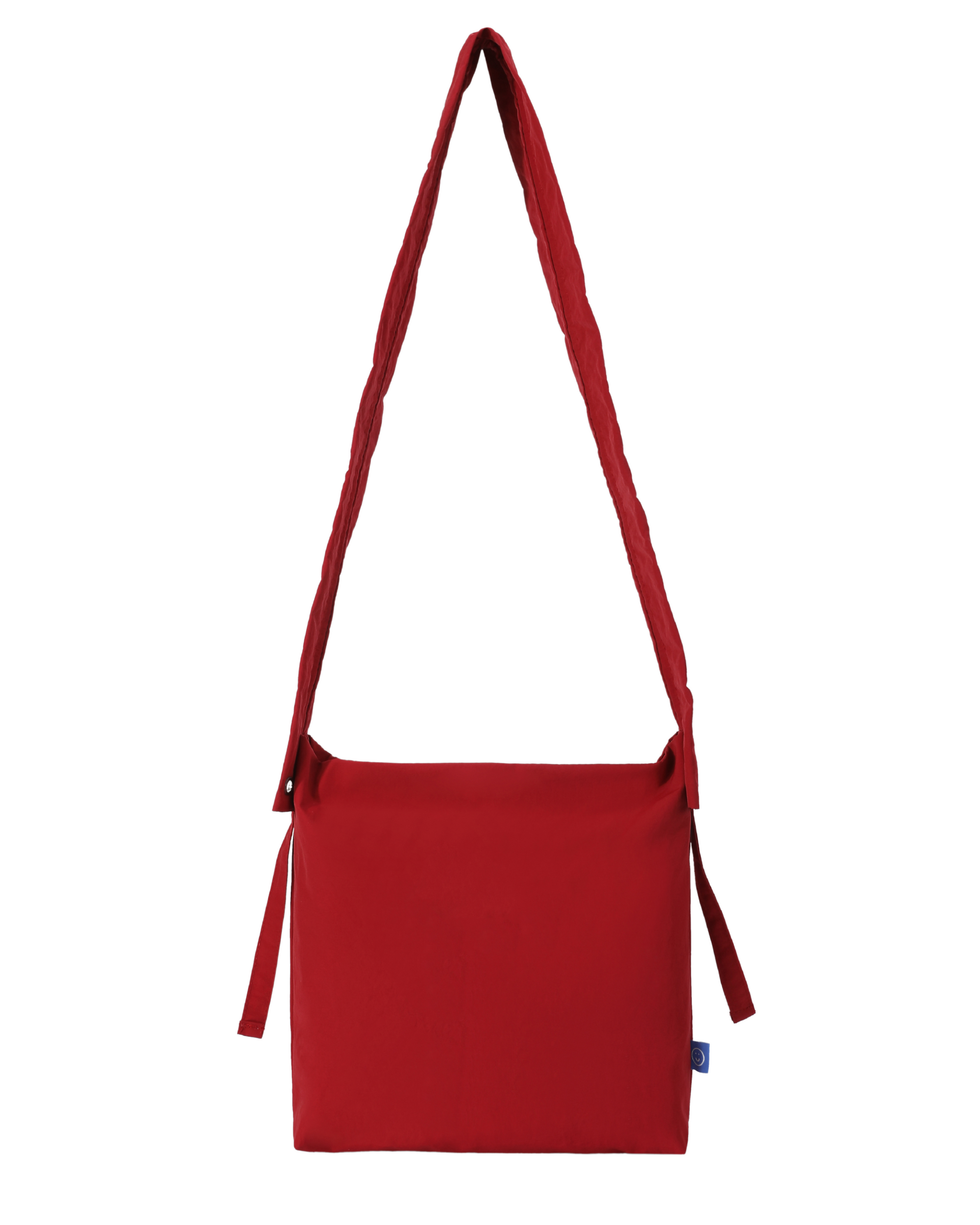 front photography shot of the petal bag in apple red
