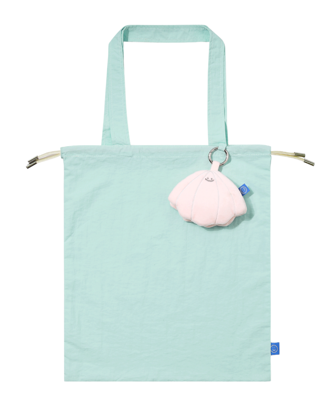 inner reusable bag with exterior plushie seashell