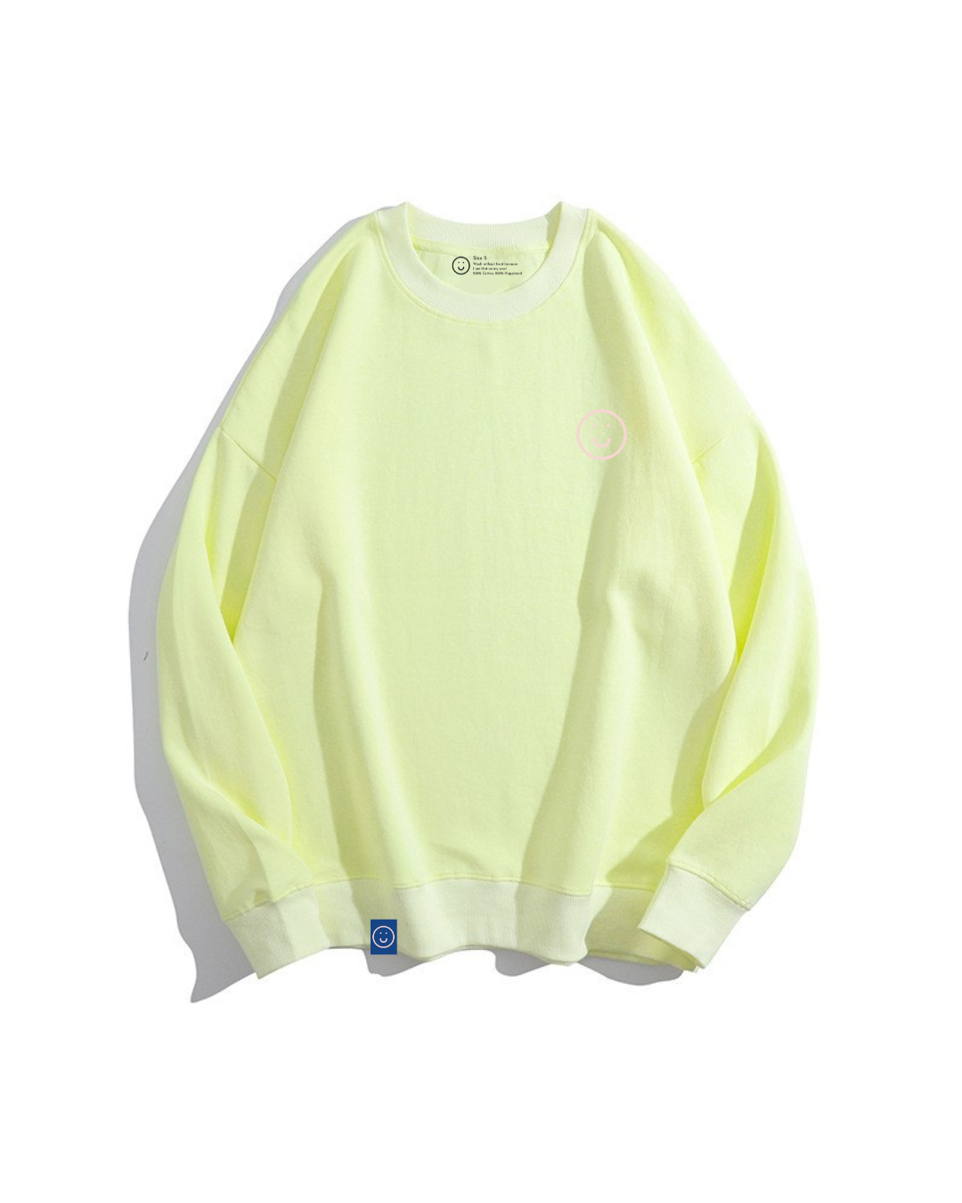 Signature Oversized Sweater in Pastel Yellow Sidersonline