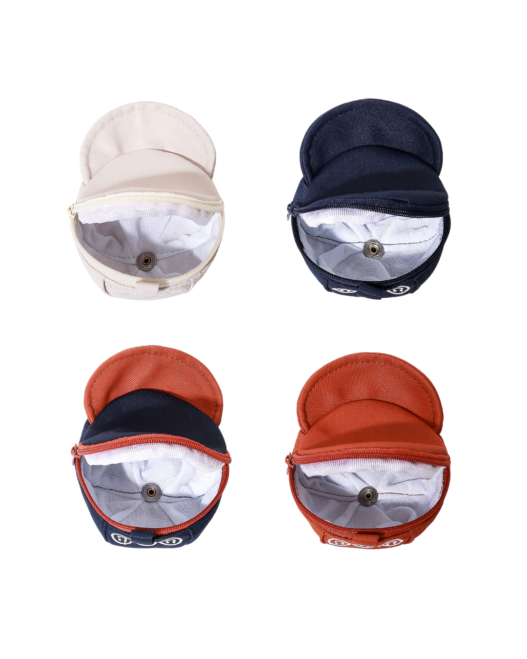 a look inside of the cap pouches