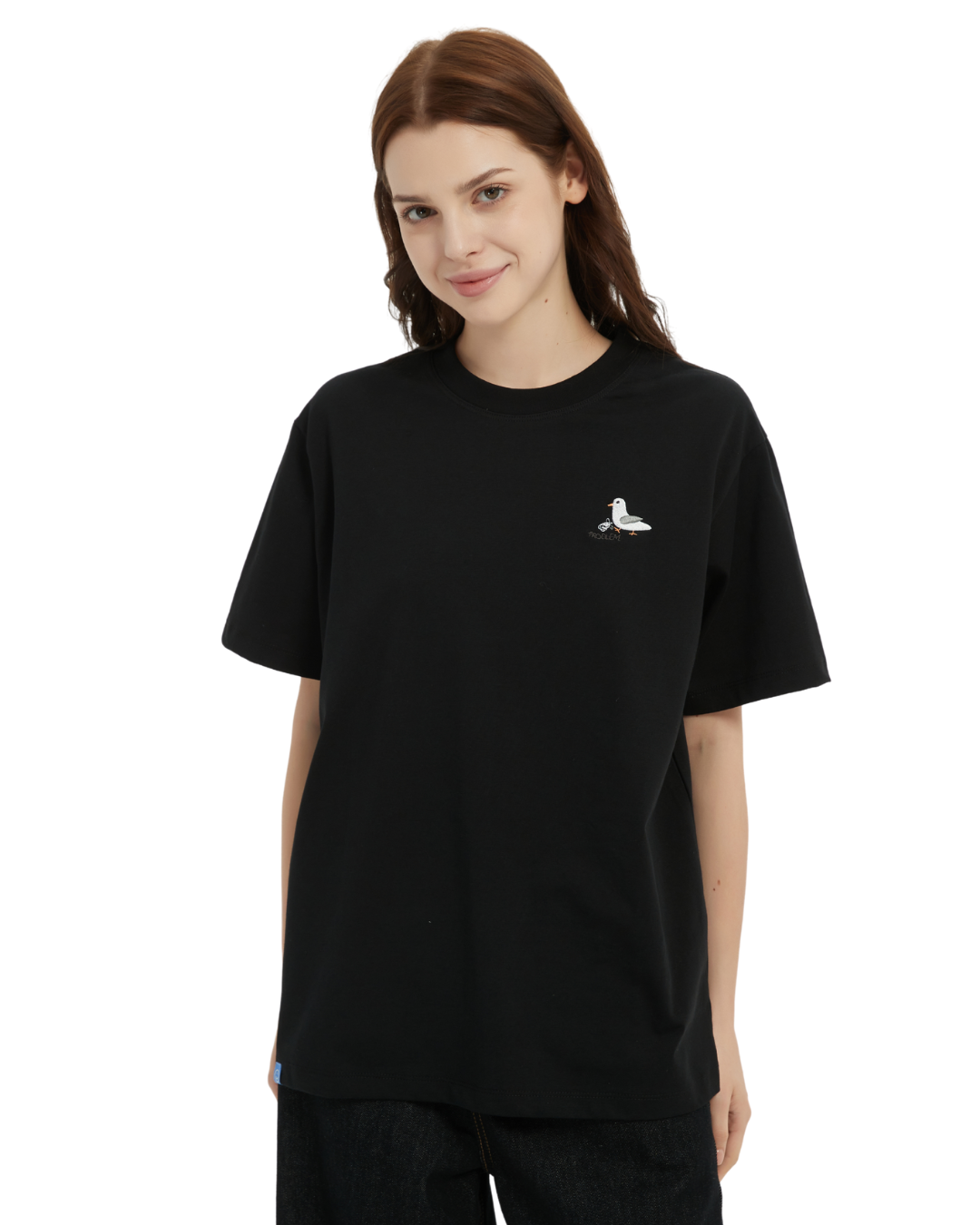Kick Problem Embroidery Sorona® Cooling Tee in Black