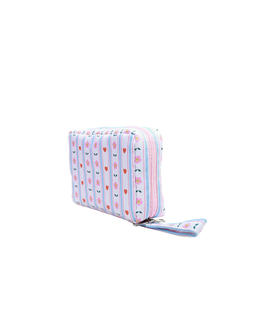 Flower Hearts Organizer Pouch