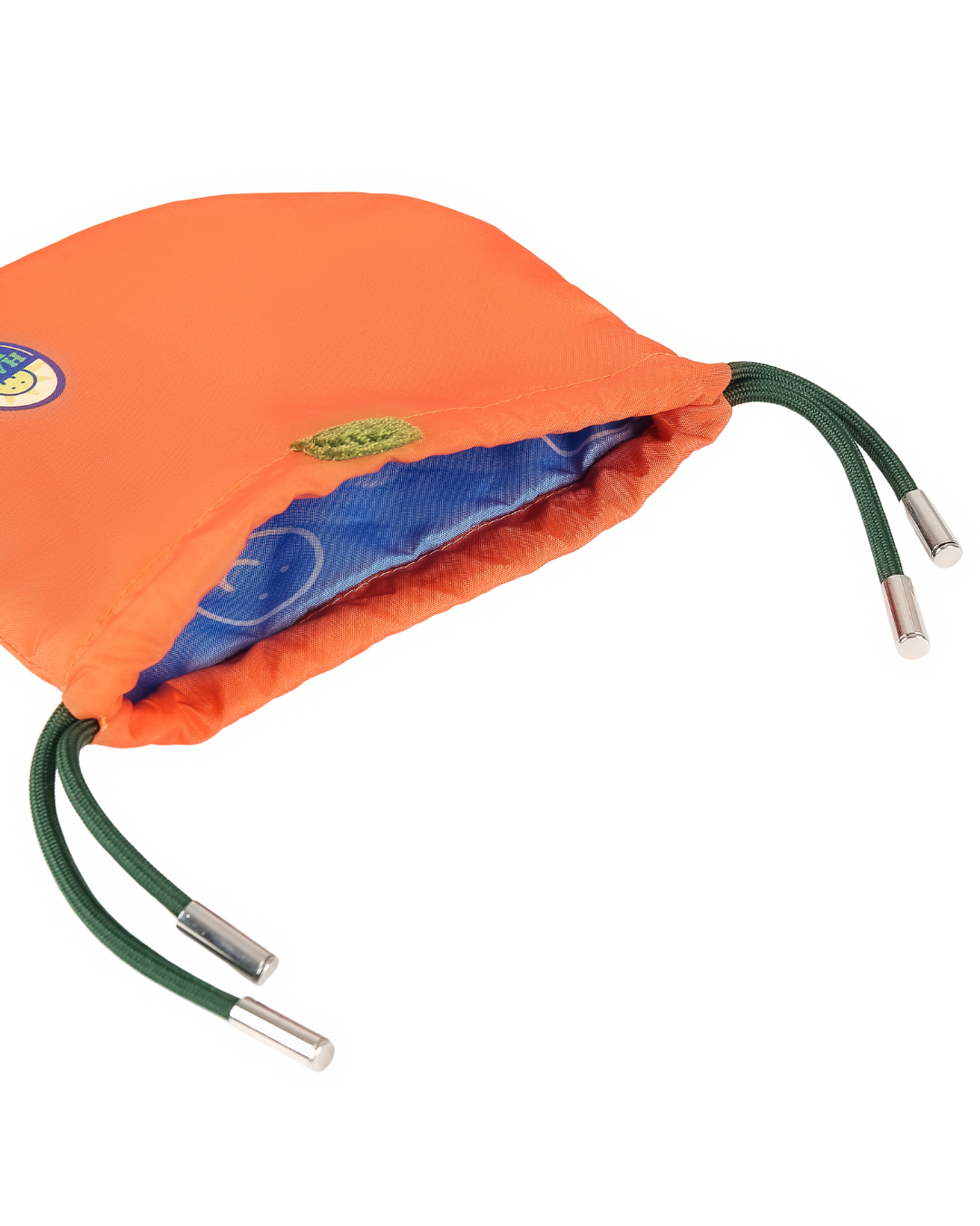 Orange Water-Resistant Drawstring Pouch