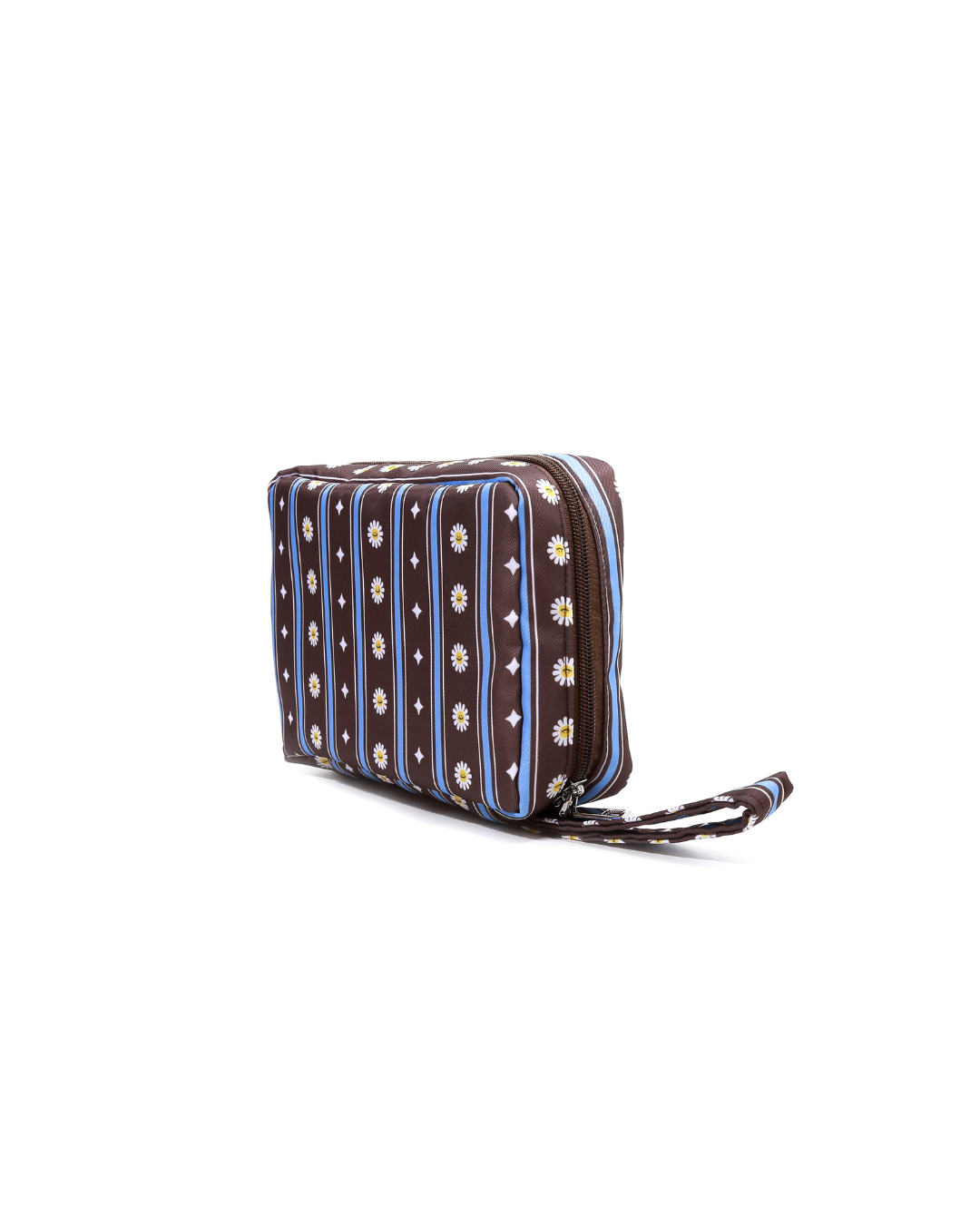 Stripes Daisy Organizer Pouch
