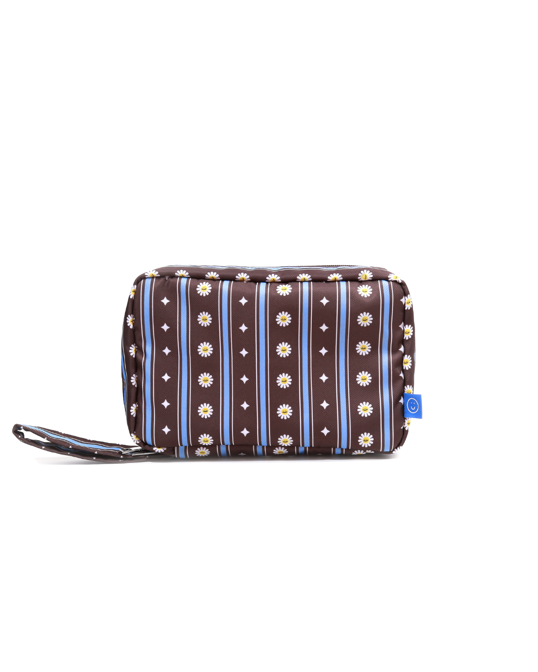 Stripes Daisy Organizer Pouch