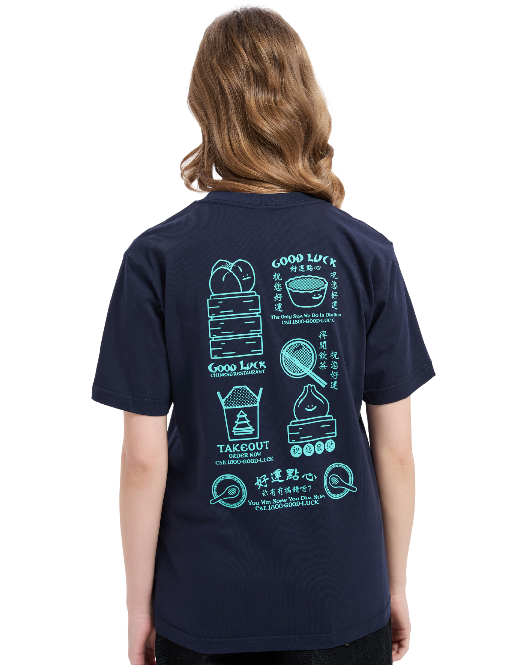 You Dim Sum Cooling Tee in Navy