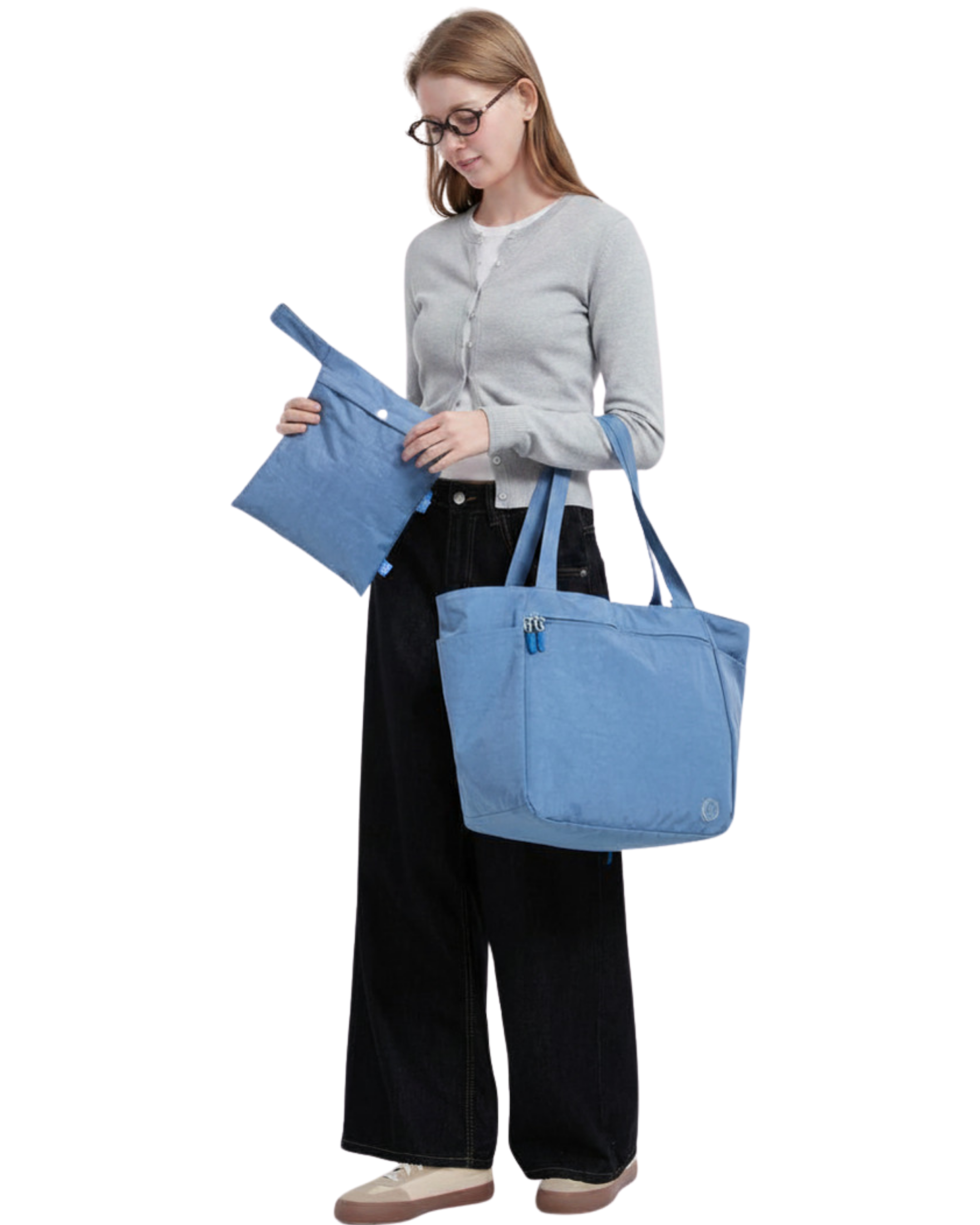Compact Carry-all in Steel Blue