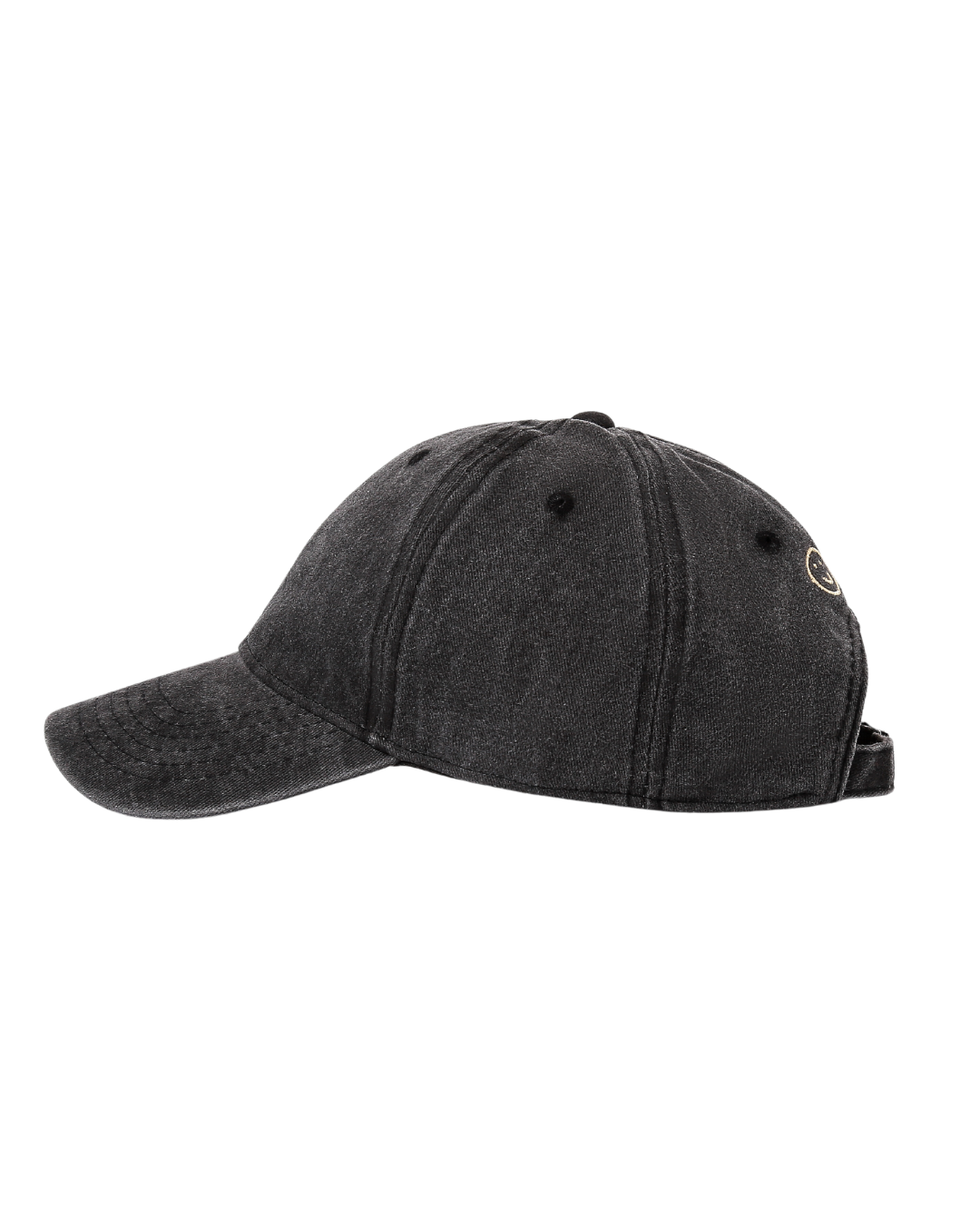 Signature Acid Wash Baseball Cap in Vintage Black