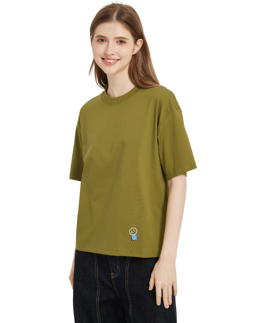 Signature Sunscreen Sorona® Cooling Tee in Moss Green Short