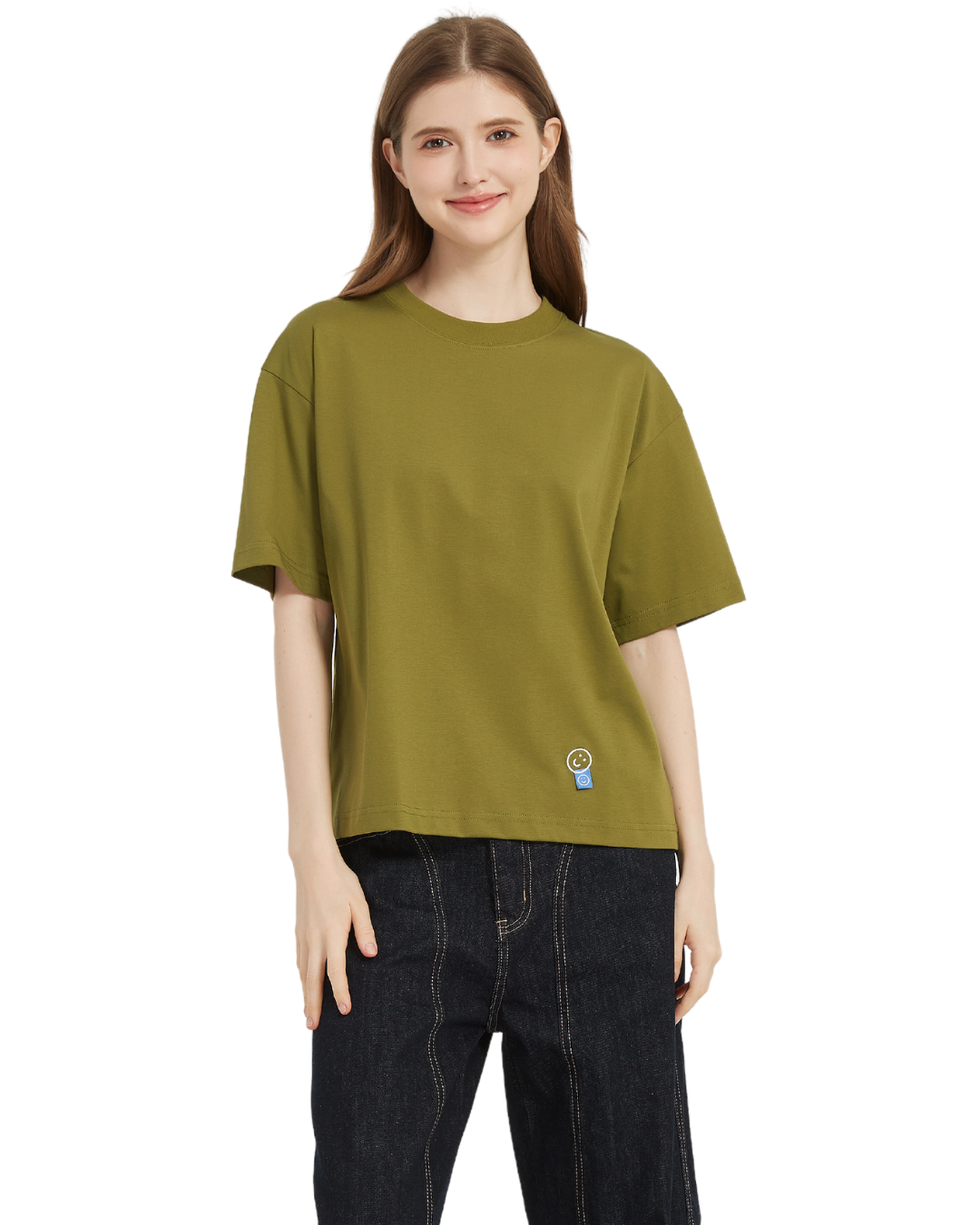 Signature Sunscreen Sorona® Cooling Tee in Moss Green Short