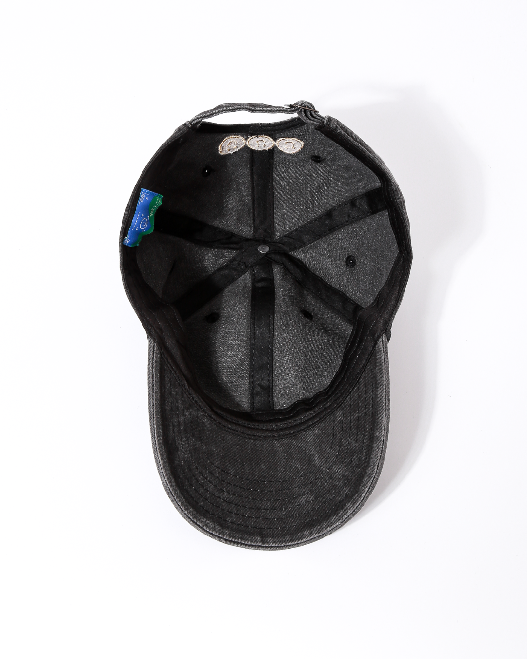 Signature Acid Wash Baseball Cap in Vintage Black