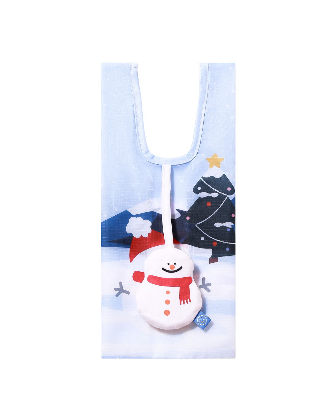 Snowman Small Plushie Reusable Nylon Bag