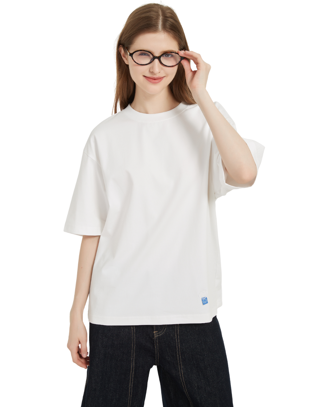 Signature Sunscreen Sorona® Cooling Tee in White Long