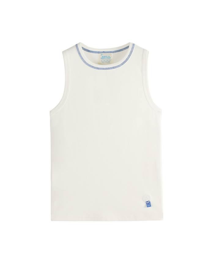 Signature Tank Top in Off White