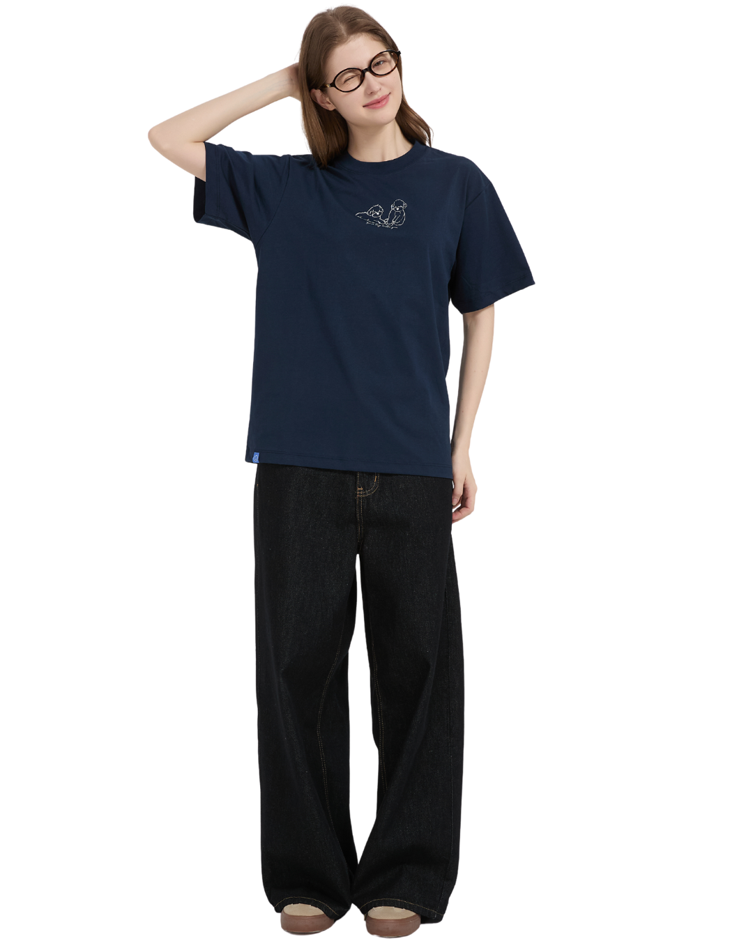 Your Dog Loves You Sorona® Cooling Tee in Navy