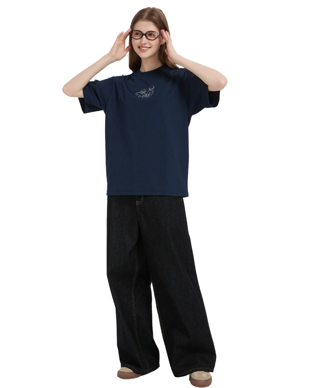Your Dog Loves You Sorona® Cooling Tee in Navy
