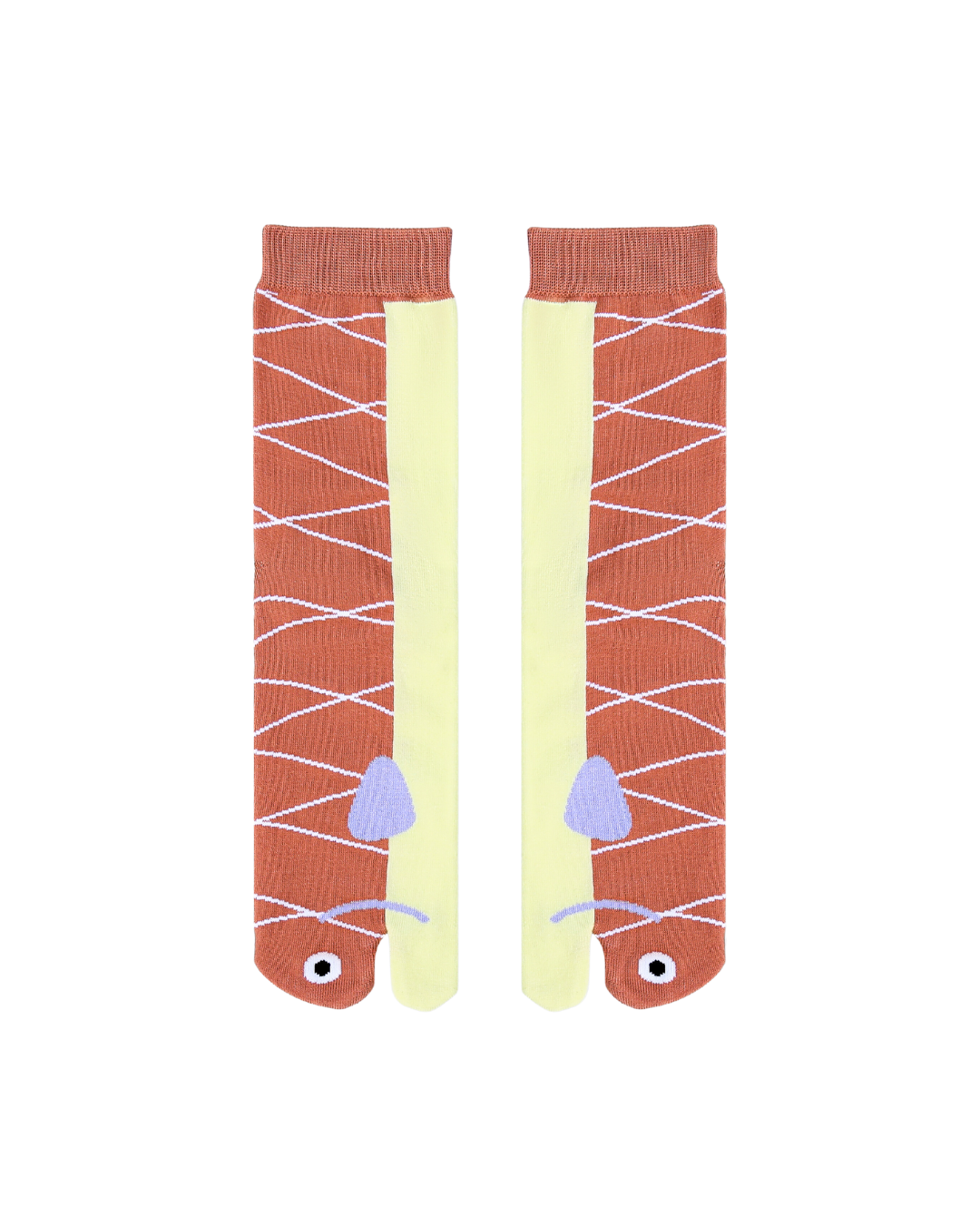 Salmon Tabi Mini Crew Socks