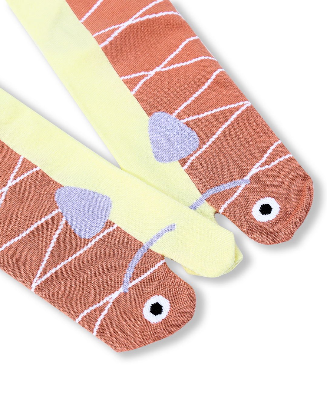 Salmon Tabi Mini Crew Socks