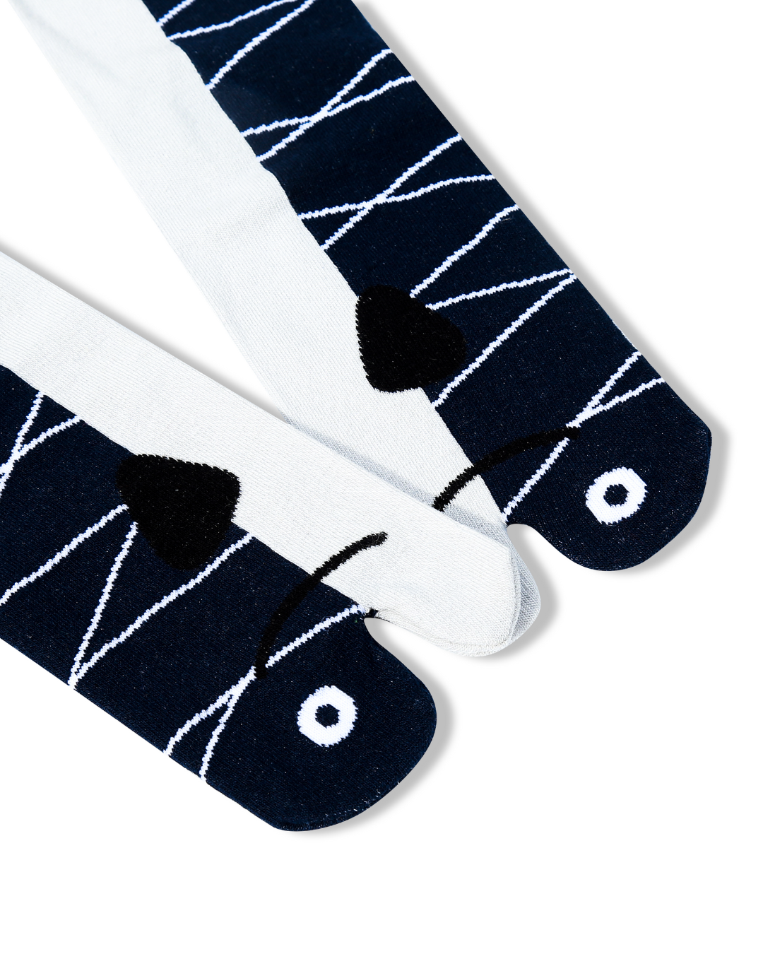 Black Grouper Tabi Mini Crew Socks