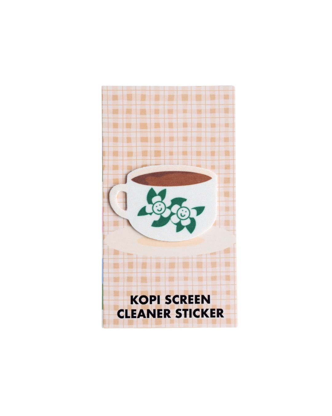 Kopi Screen Cleaner Sticker