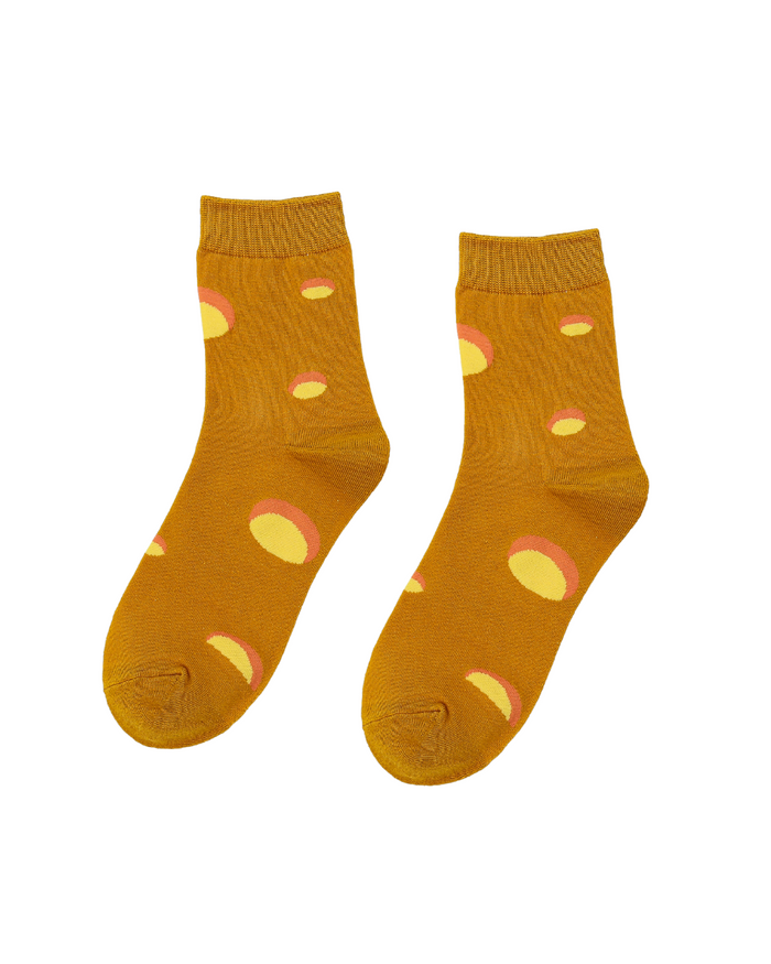 Swiss Cheese Mini Crew Socks