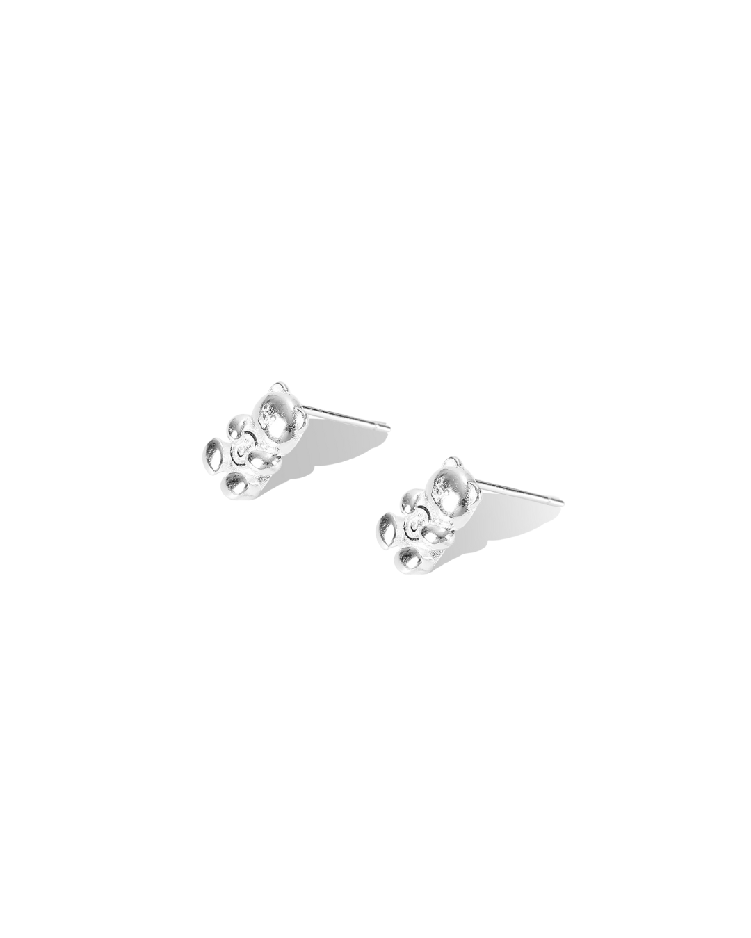 Gummy Bear Silver Stud Earrings