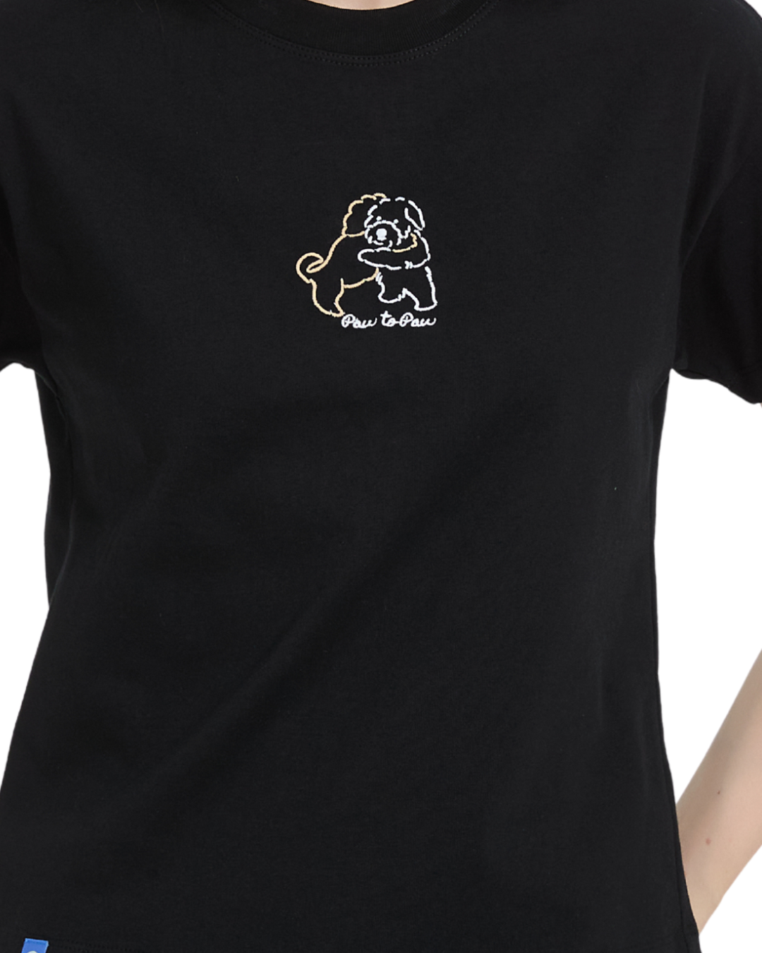 Paw to Paw Embroidery Baby Tee