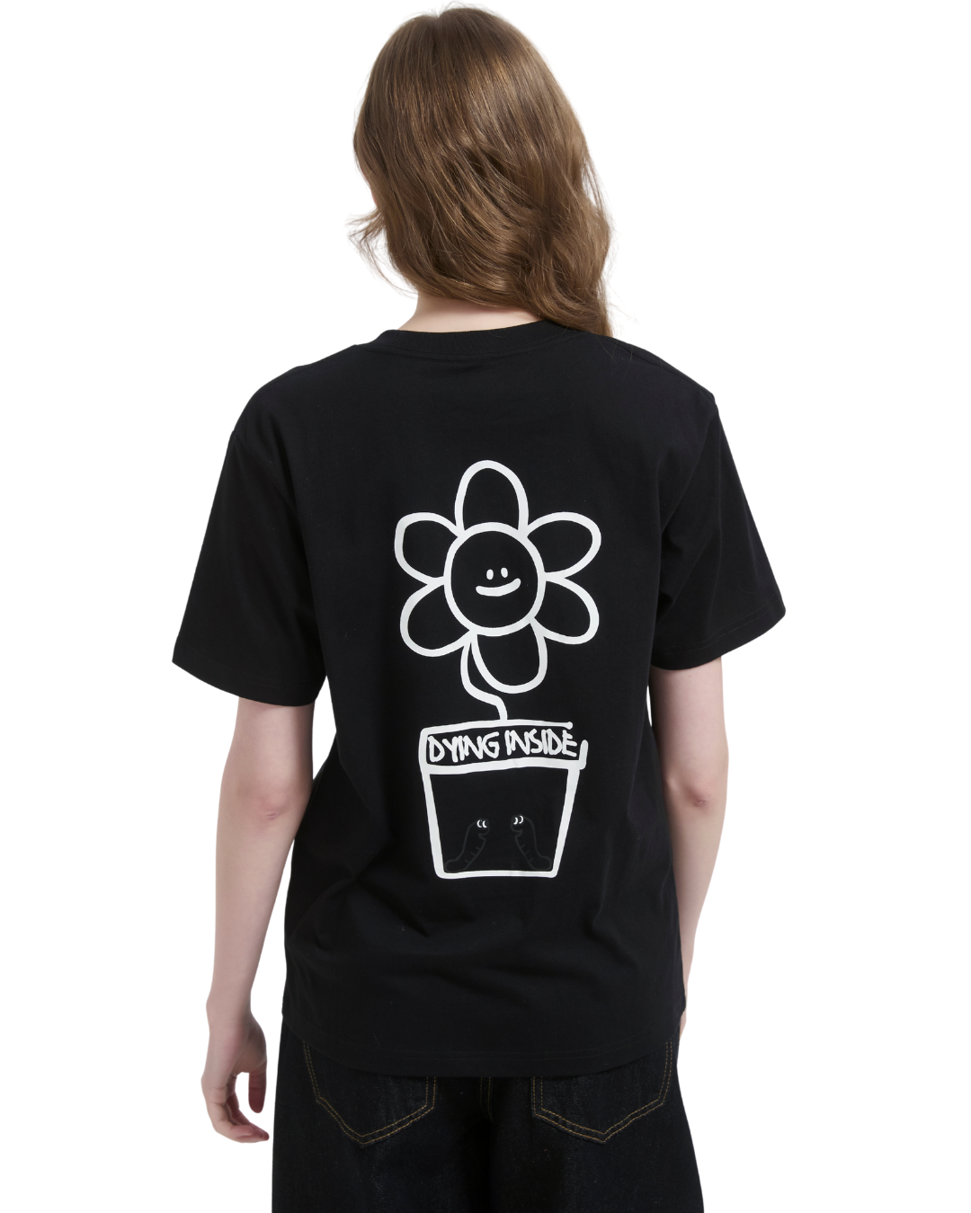 Dying Inside Cooling Tee in Black