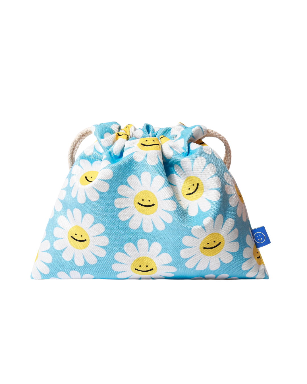 Daisy Flower Drawstring Pouch