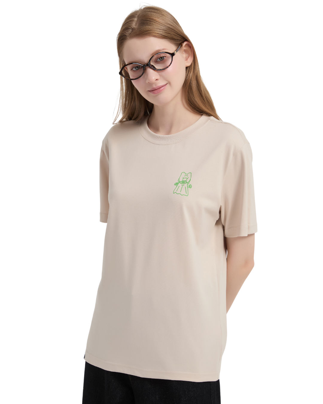 Logging Off Cooling Tee in Khaki
