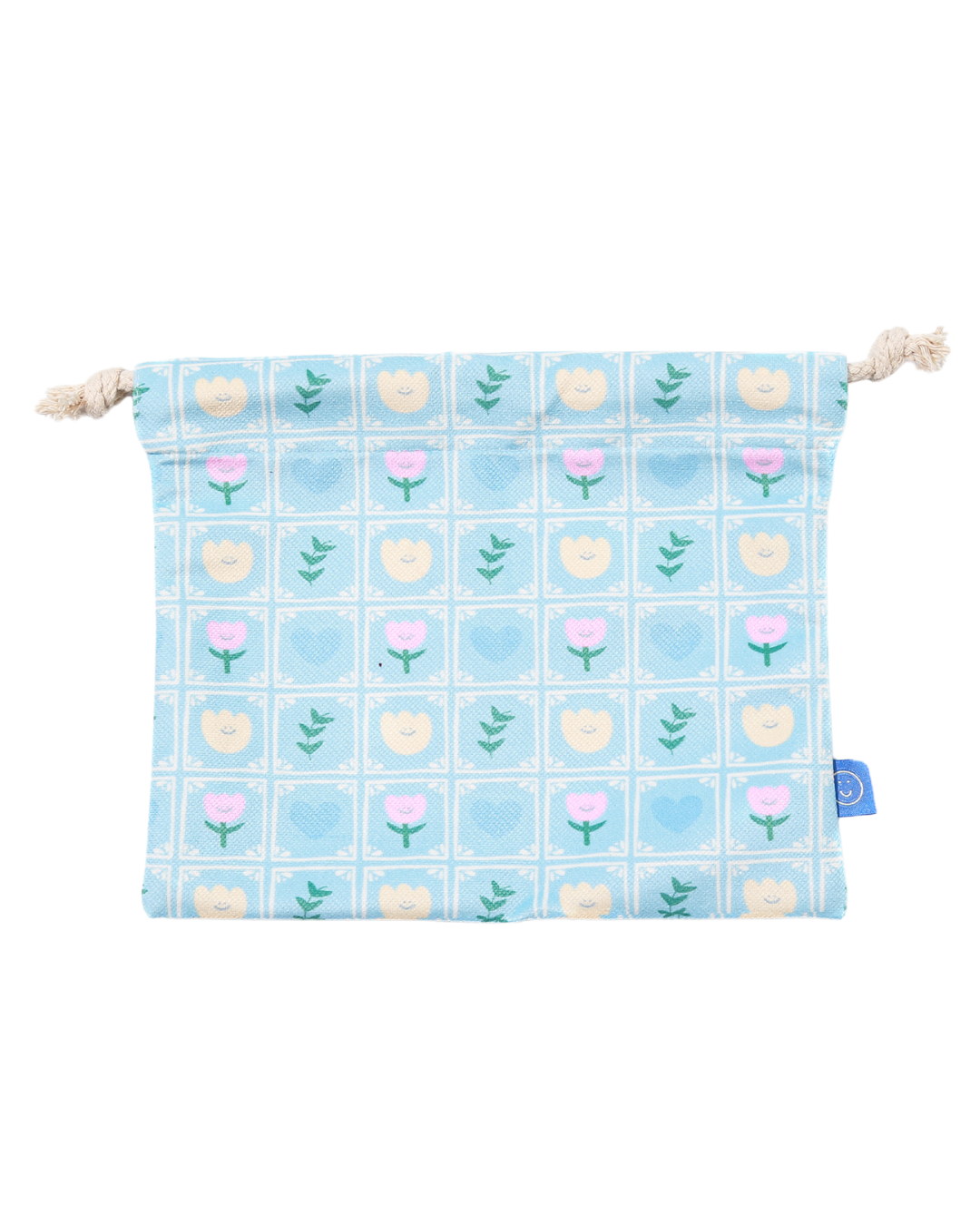 Tulip Tiles Drawstring Pouch