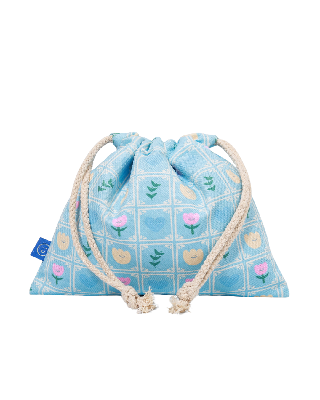 Tulip Tiles Drawstring Pouch
