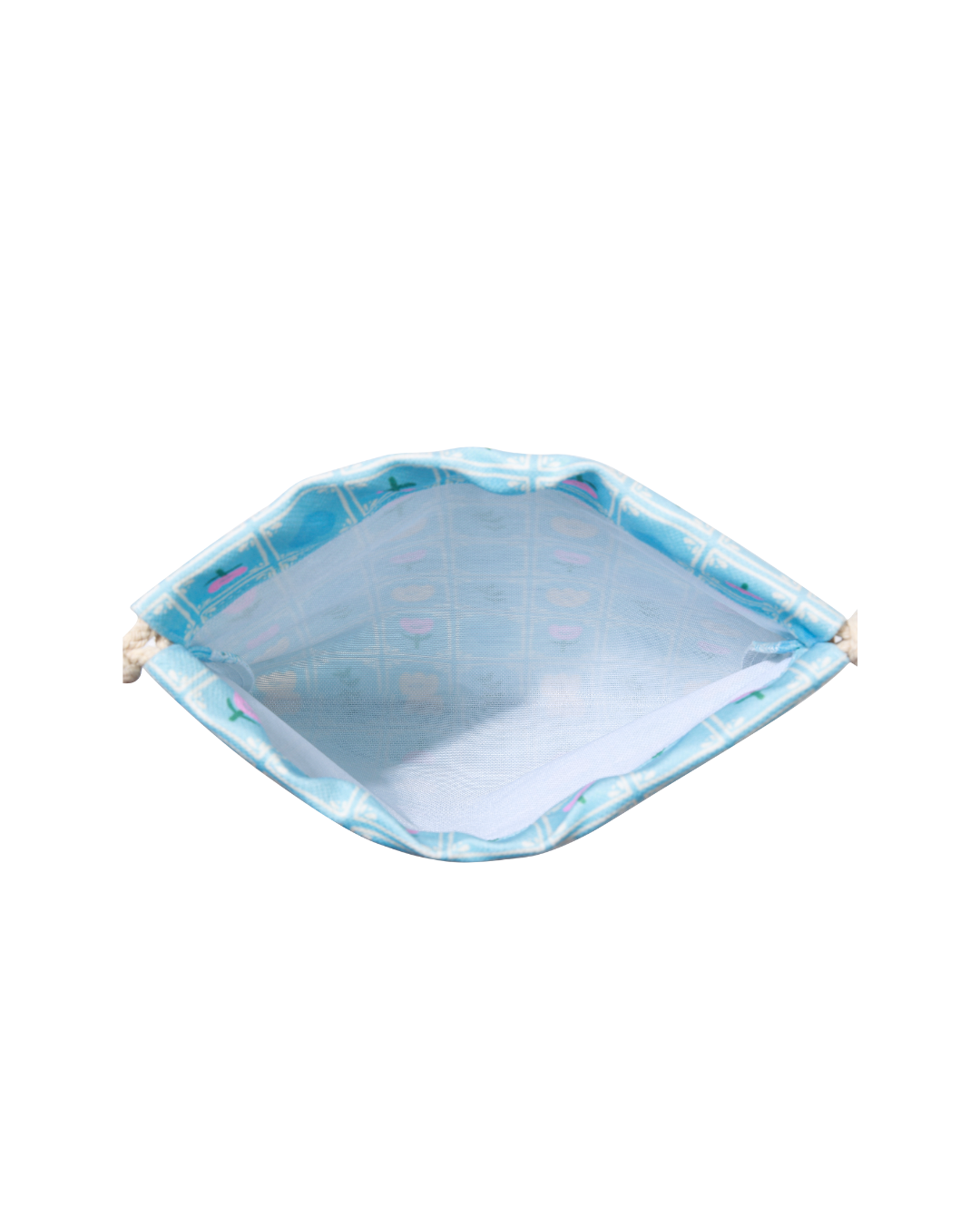 Tulip Tiles Drawstring Pouch