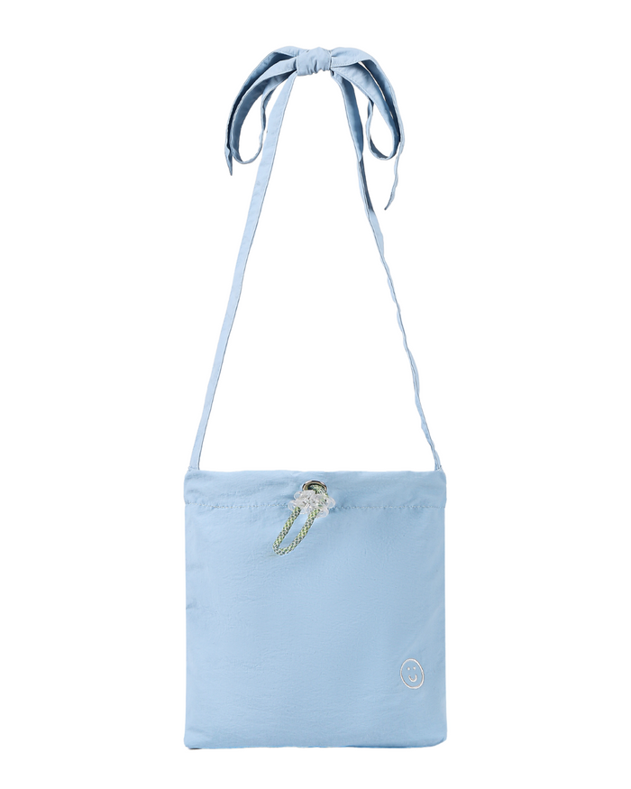 Mini Tsuno Drawstring Bag/Pouch in Sky