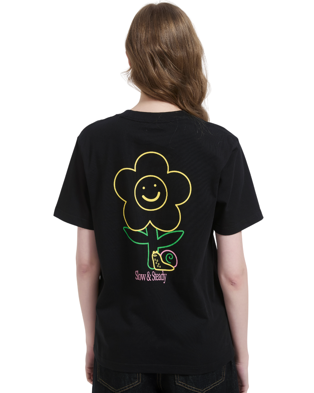 Slow and Steady Cooling Tee in Black