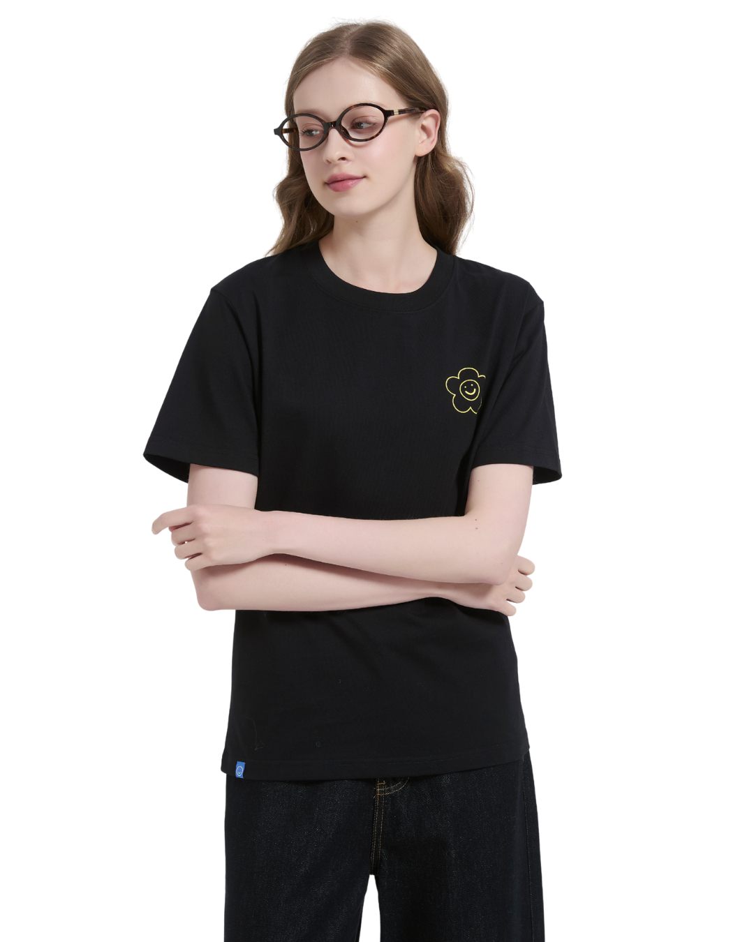 Slow and Steady Cooling Tee in Black
