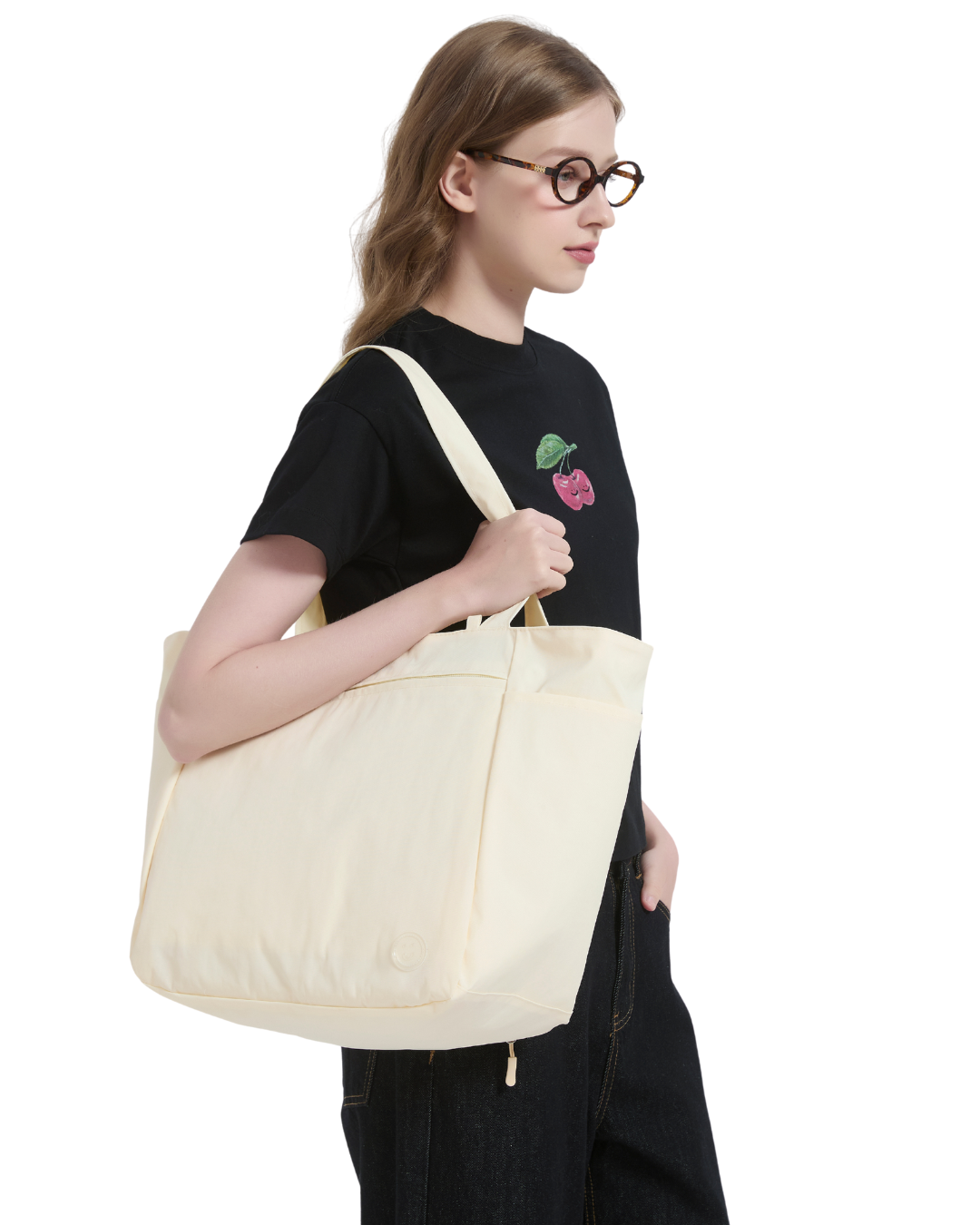 Compact Carry-all in Cream