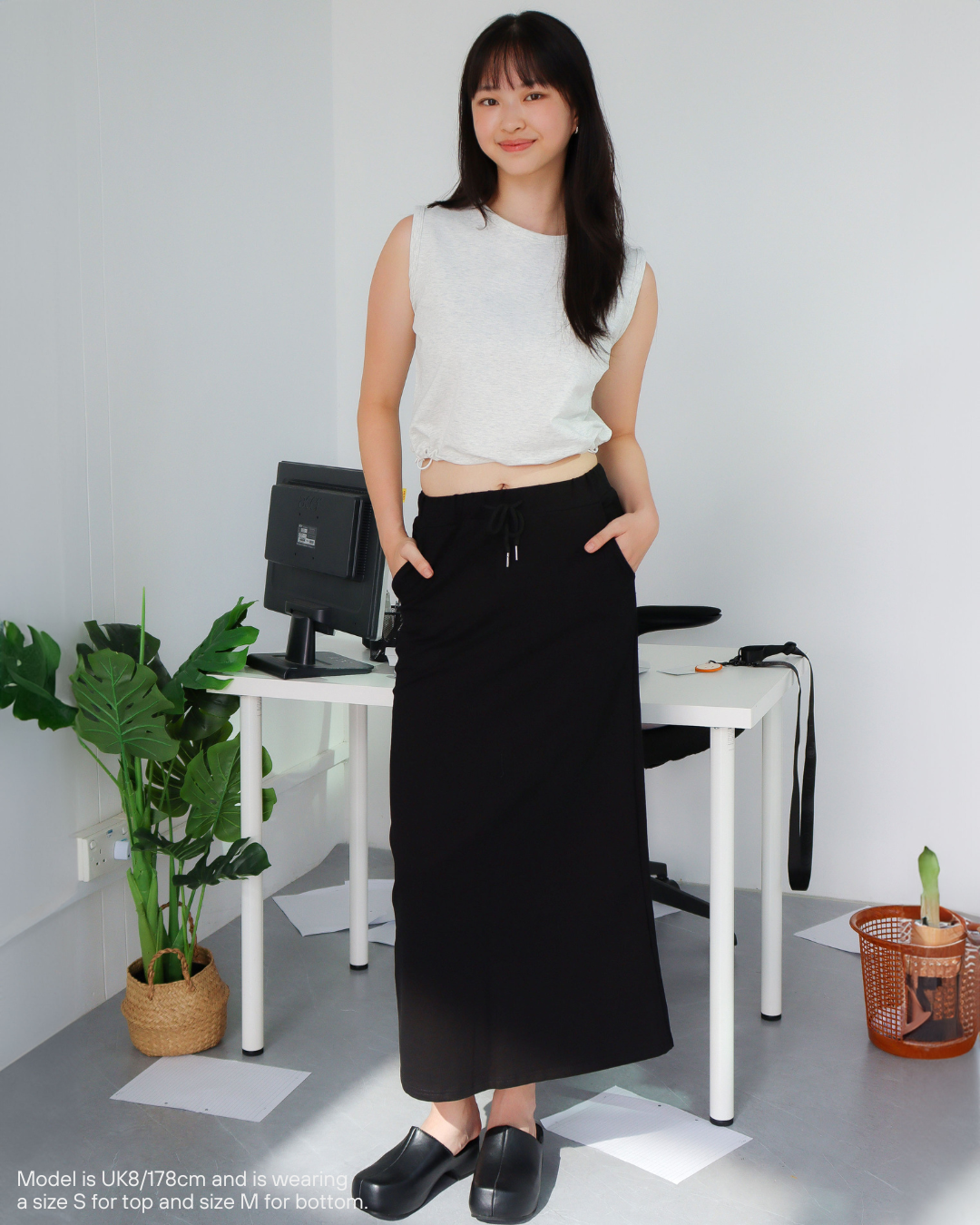 Signature Maxi Skirt in Black - Women