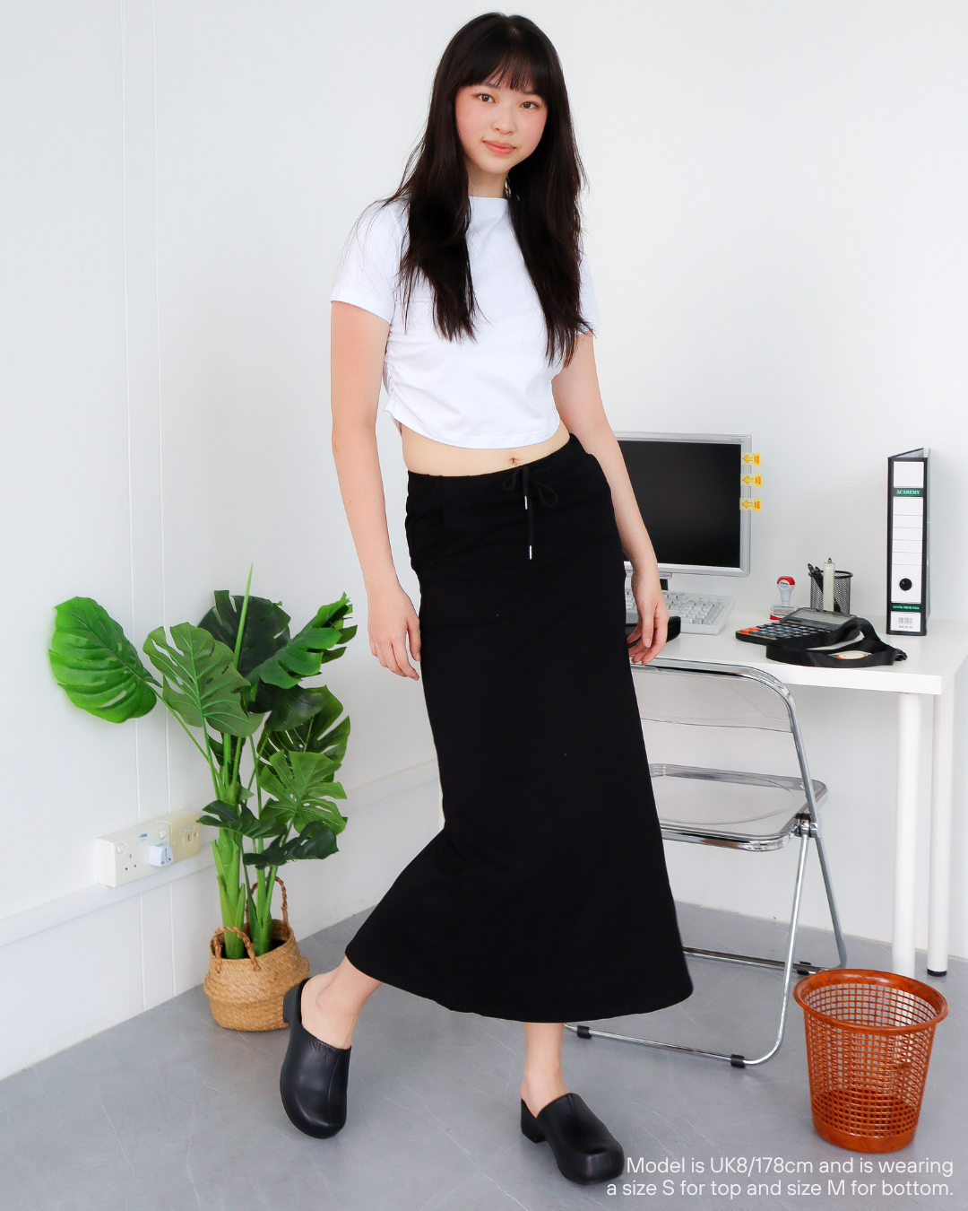 Signature Maxi Skirt in Black - Women