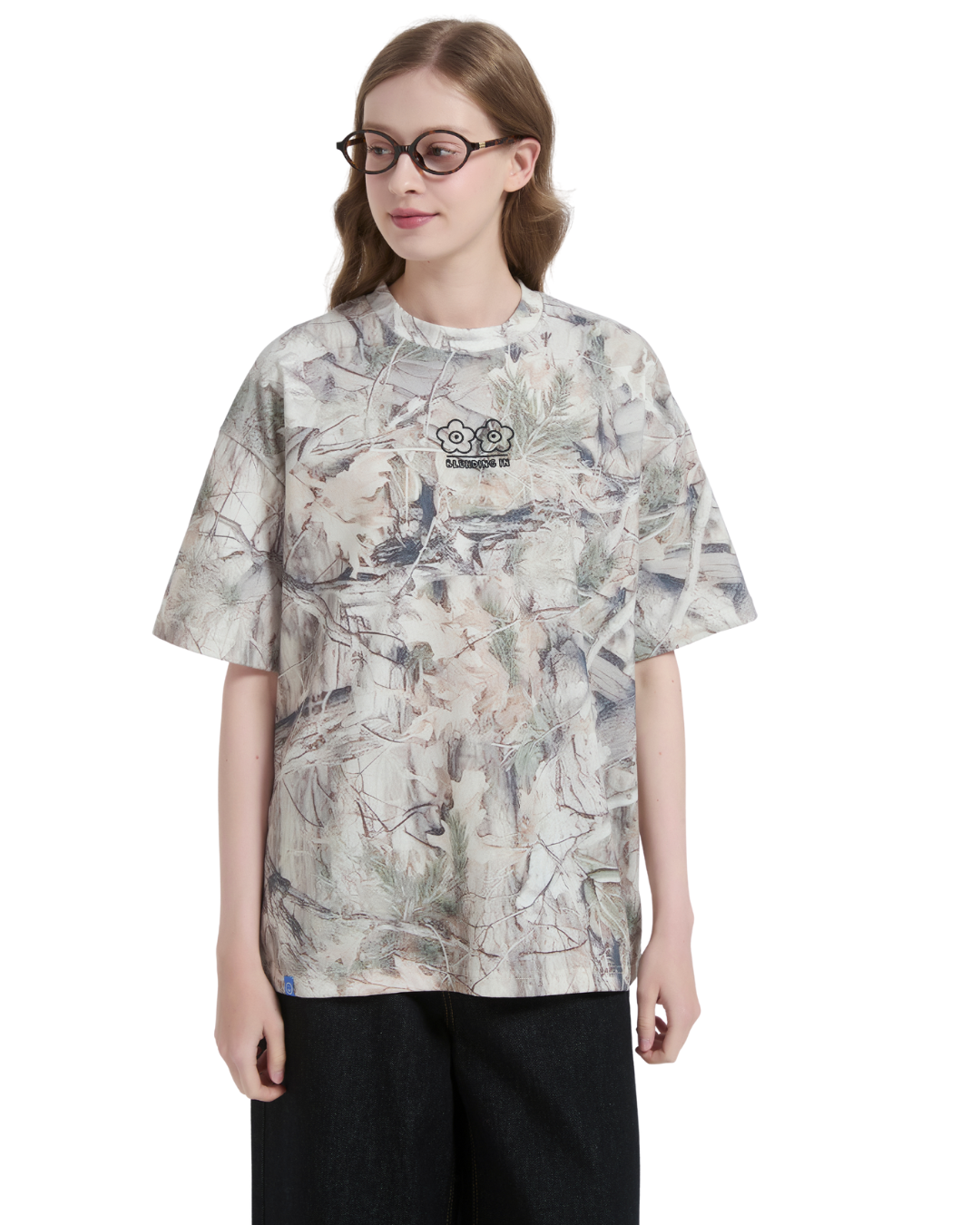 Blending In Camo Embroidery Cooling Tee