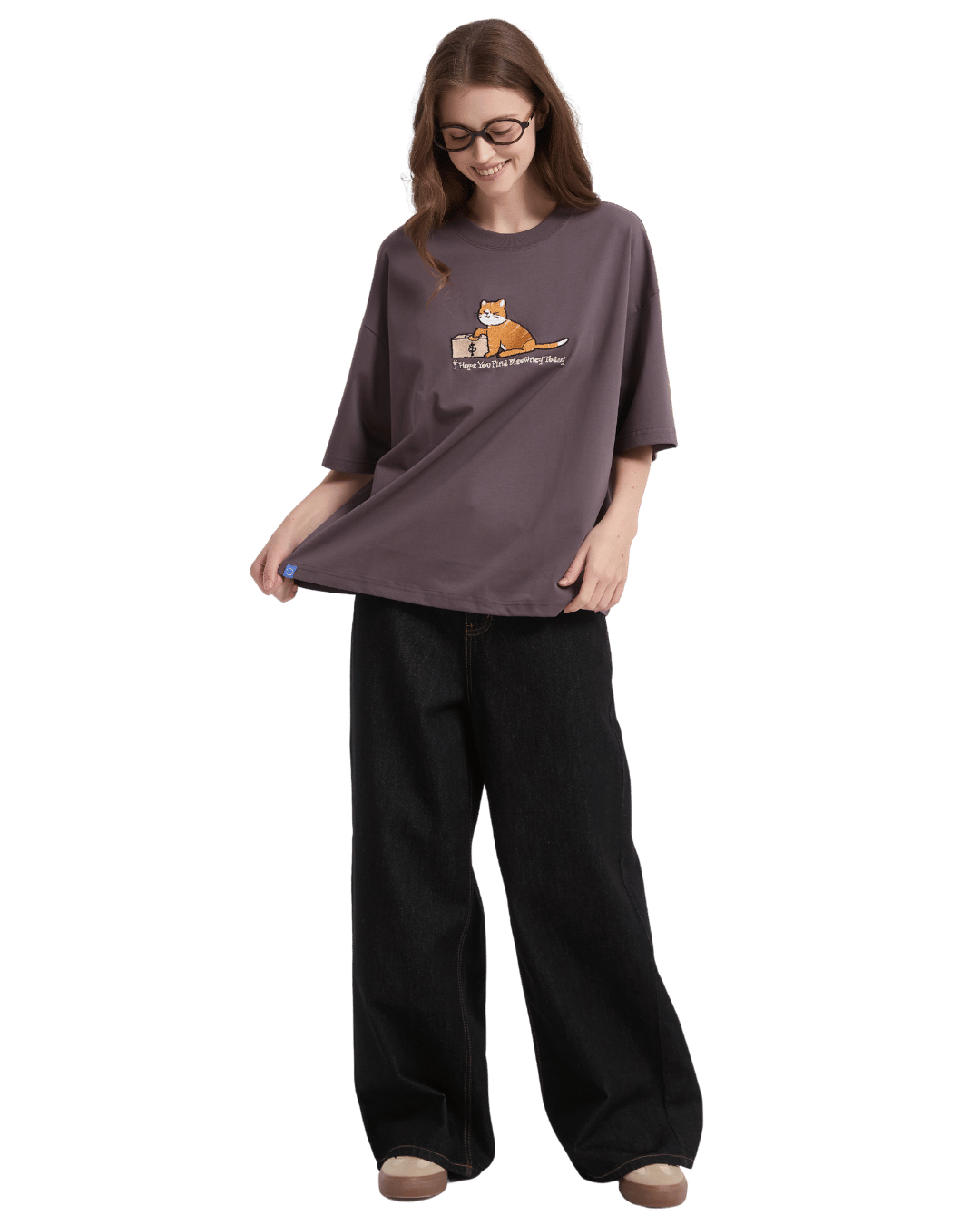 Meowney Sorona® Cooling Tee in Dusty Purple