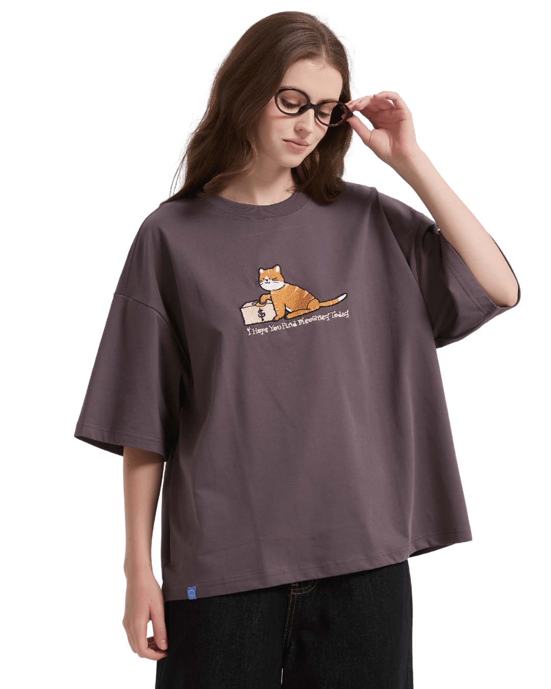 Meowney Sorona® Cooling Tee in Dusty Purple