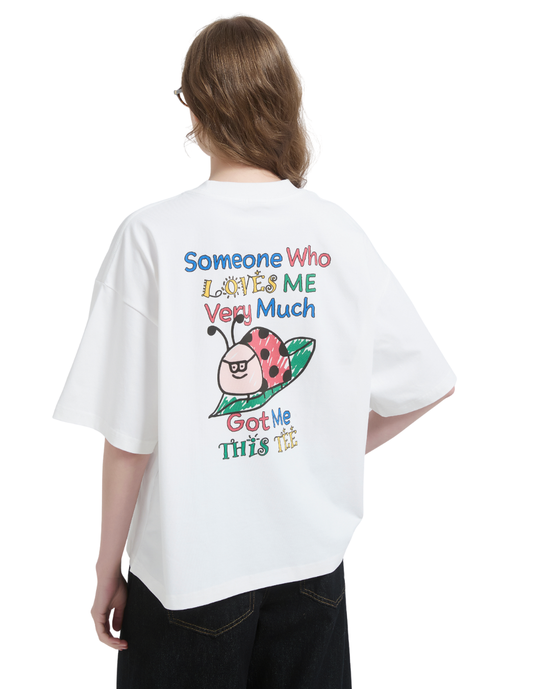 Souvenir Ladybug Boxy Sorona® Cooling Tee in White