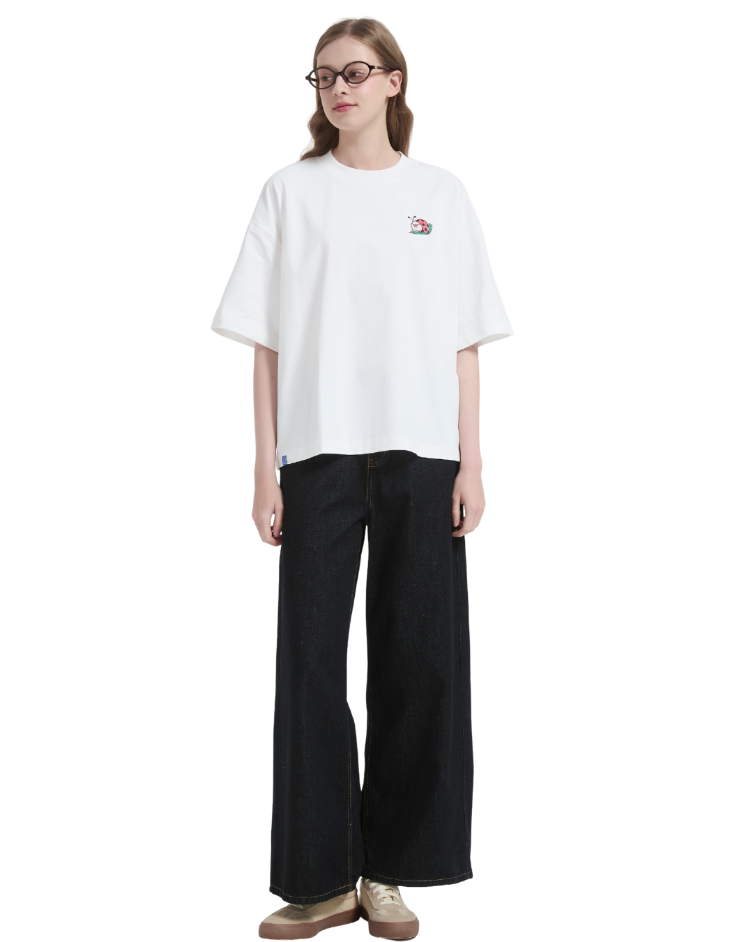 Souvenir Ladybug Boxy Sorona® Cooling Tee in White